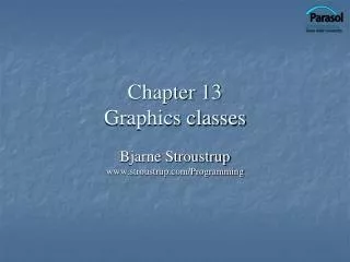 Chapter 13 Graphics classes