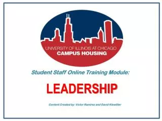 Student Staff Online Training Module: