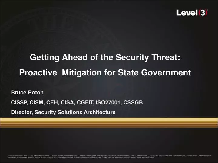 getting ahead of the security threat proactive mitigation for state government