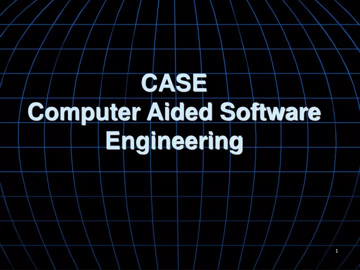 case computer aided software engineering