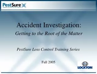 PestSure Loss Control Training Series