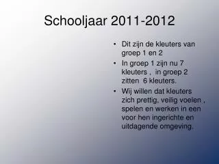 schooljaar 2011 2012