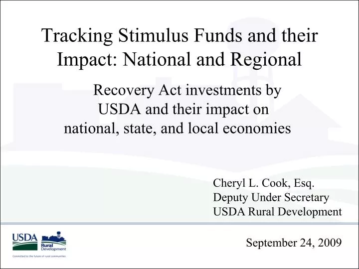 tracking stimulus funds and their impact national and regional