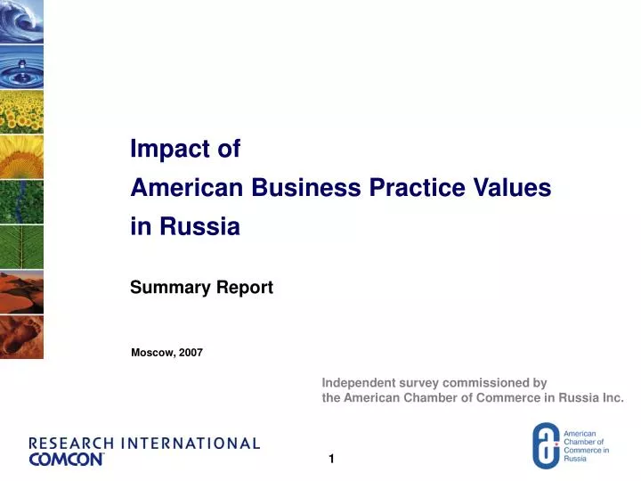 impact of american business practice values in russia summary report