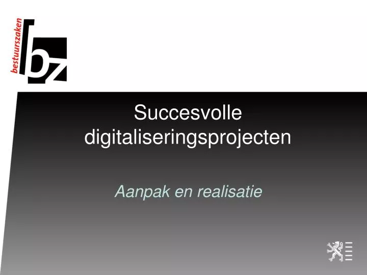 succesvolle digitaliseringsprojecten