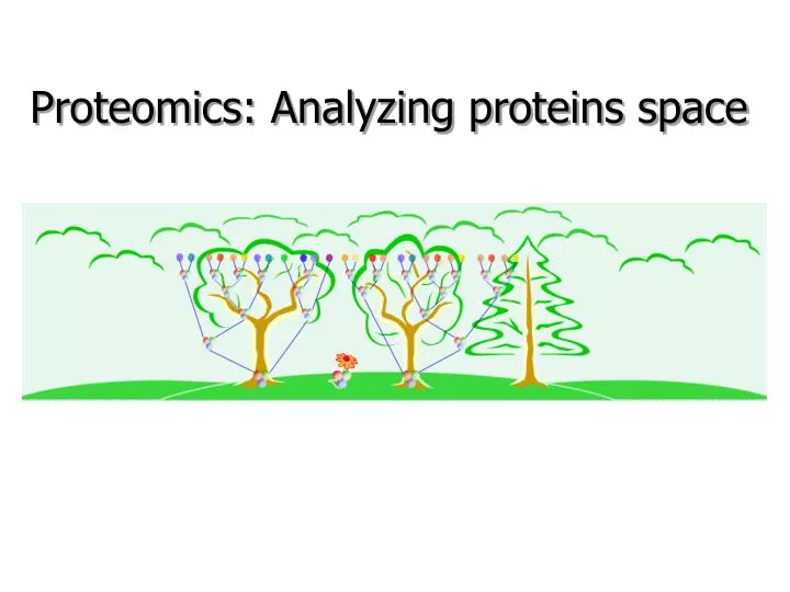 proteomics analyzing proteins space