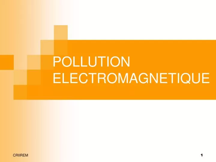 pollution electromagnetique