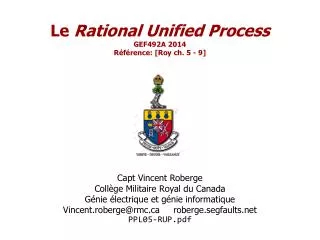 le rational unified process gef492a 2014 r f rence roy ch 5 9