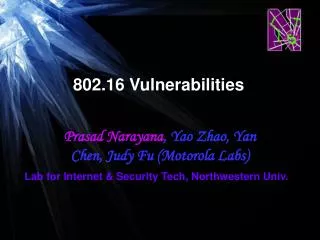 802.16 Vulnerabilities