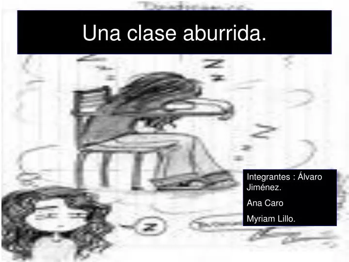 una clase aburrida