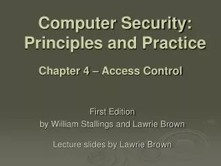 computer security principles and practice