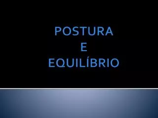 postura e equil brio