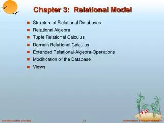 chapter 3 relational model