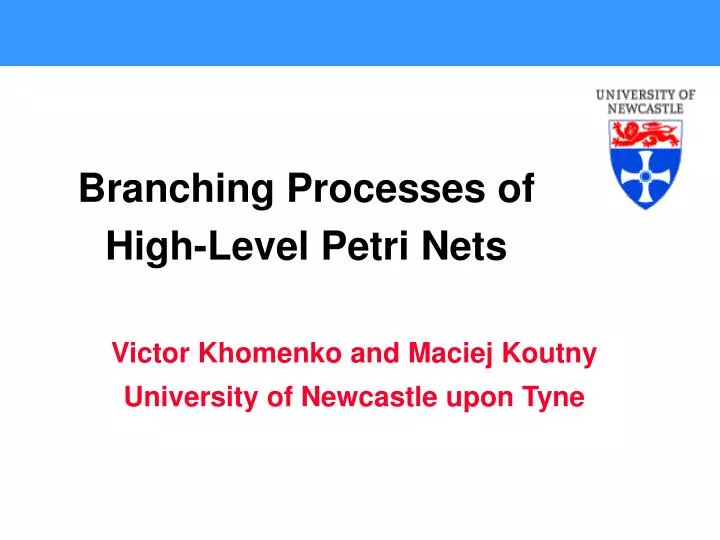 branching processes of high level petri nets