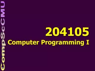 204105 computer programming i