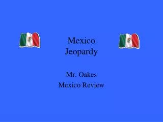 Mexico Jeopardy