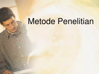 metode penelitian