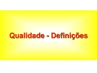 qualidade defini es