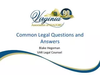 Common Legal Questions and Answers
