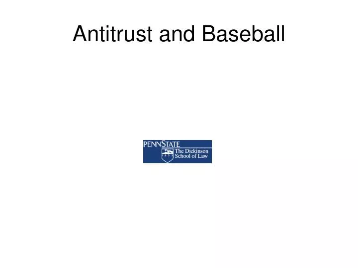 antitrust and baseball