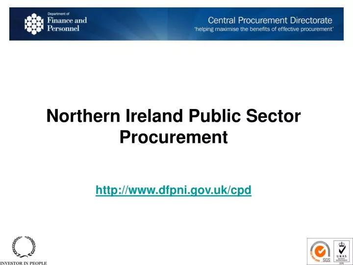 northern ireland public sector procurement http www dfpni gov uk cpd