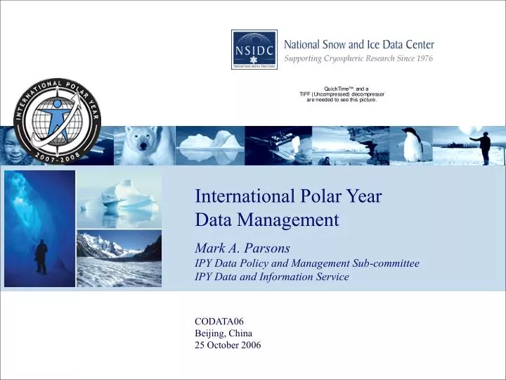 international polar year data management