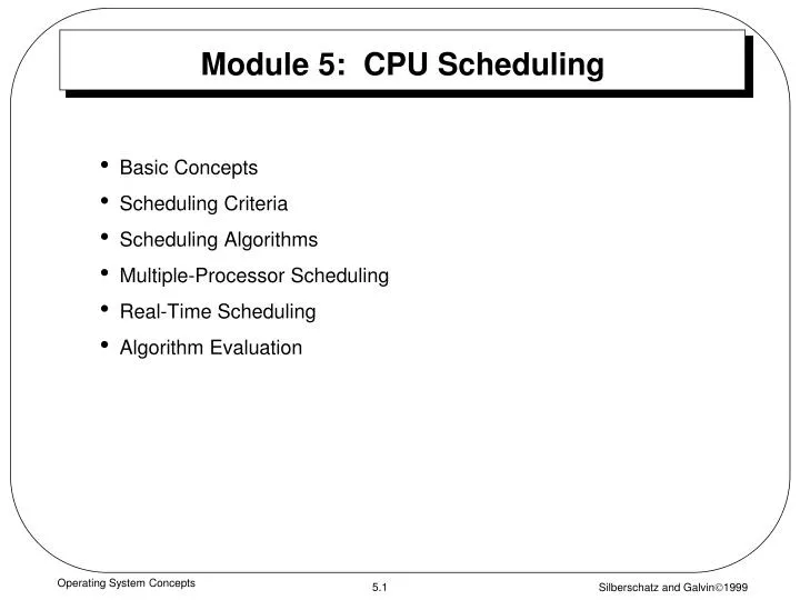 module 5 cpu scheduling