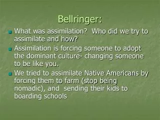 Bellringer: