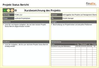 kurzbezeichnung des projekts