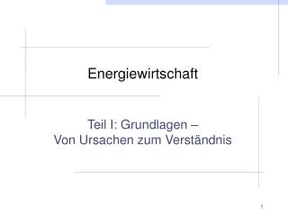 energiewirtschaft