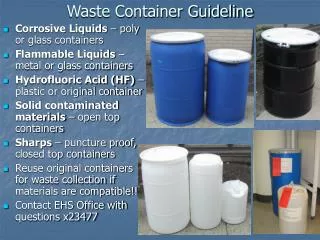 Waste Container Guideline