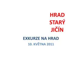 hrad star ji n