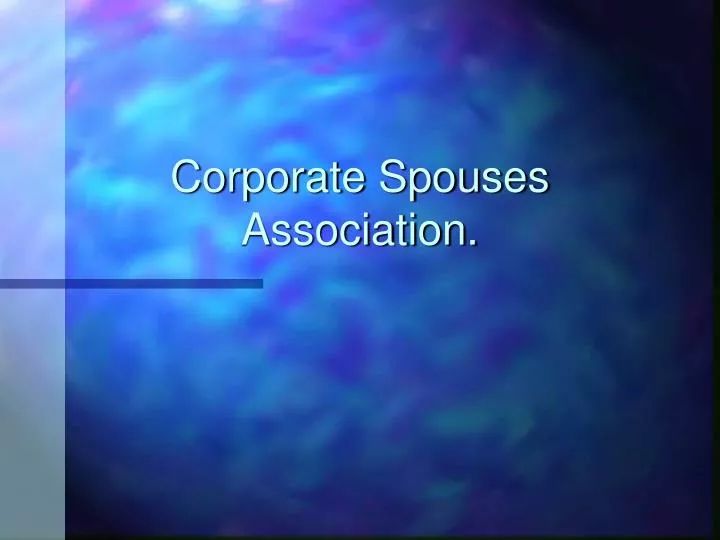 corporate spouses association
