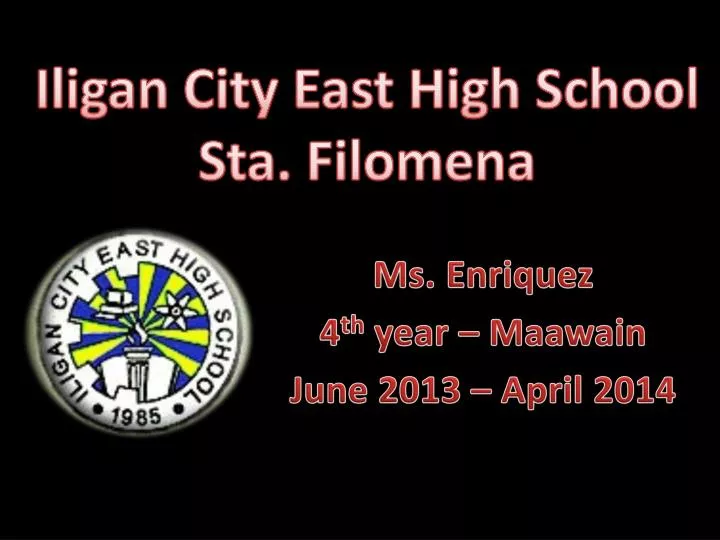 ms enriquez 4 th year maawain june 2013 april 2014
