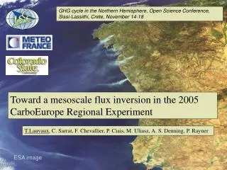 Toward a mesoscale flux inversion in the 2005 CarboEurope Regional Experiment