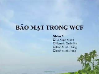 b o m t trong wcf