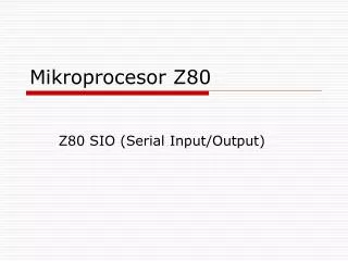 Mikroprocesor Z80