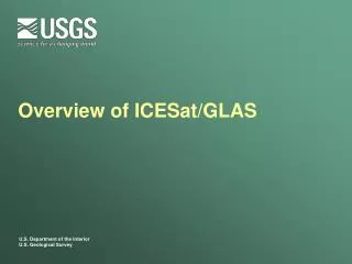 Overview of ICESat/GLAS