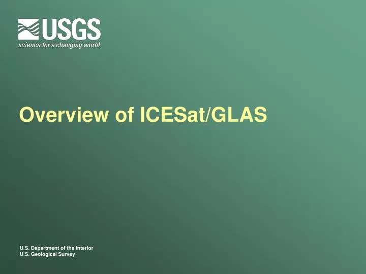 overview of icesat glas