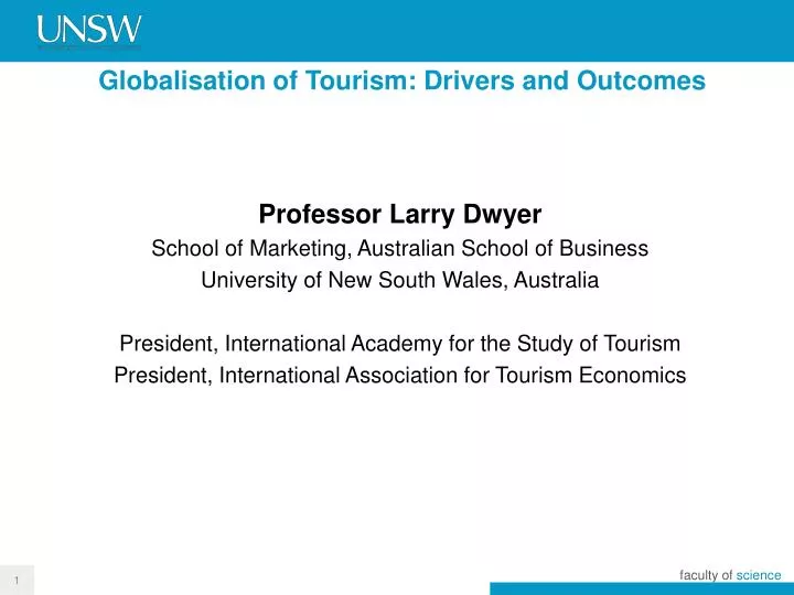 globalisation of tourism drivers and outcomes