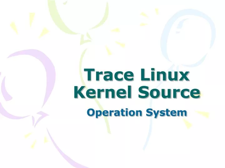 trace linux kernel source