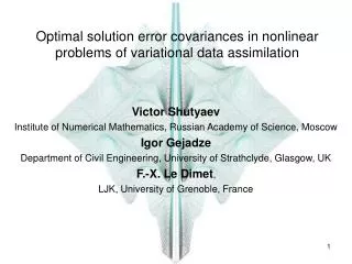 Optimal solution error covariances in nonlinear problems of variational data assimilation