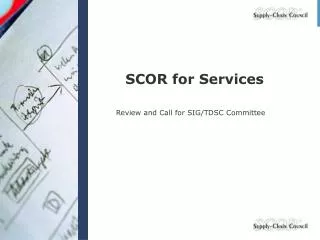 SCOR for Services