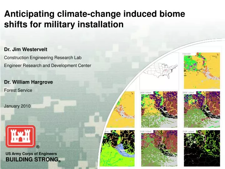 anticipating climate change induced biome shifts for military installation