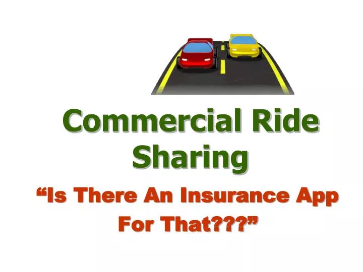 commercial ride sharing