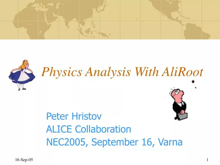 physics analysis with aliroot