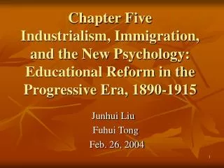 Junhui Liu Fuhui Tong Feb. 26, 2004
