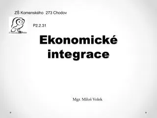 ekonomick integrace