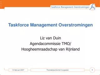 taskforce management overstromingen