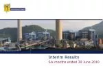 Interim Results for Six Months Ending 30 June 2010: Strong Performance Report - slide 1